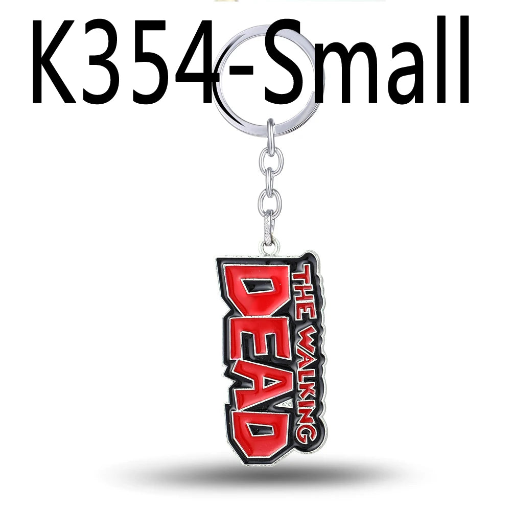 The Walking Dead Metal Negan Lucille Mini Baseball Bat Ball Pendant Keychain Accessories Women Men Jewelry