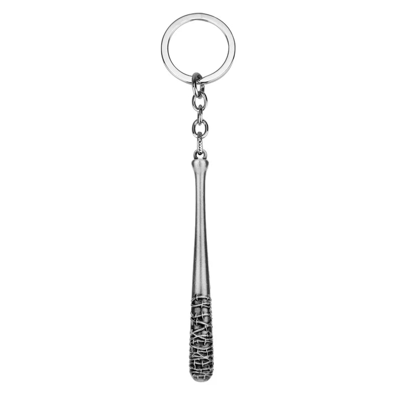 The Walking Dead Metal Negan Lucille Mini Baseball Bat Ball Pendant Keychain Accessories Women Men Jewelry