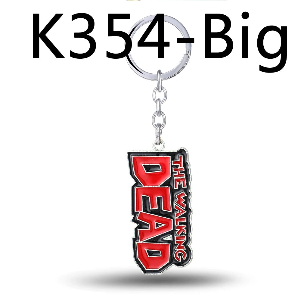 The Walking Dead Metal Negan Lucille Mini Baseball Bat Ball Pendant Keychain Accessories Women Men Jewelry