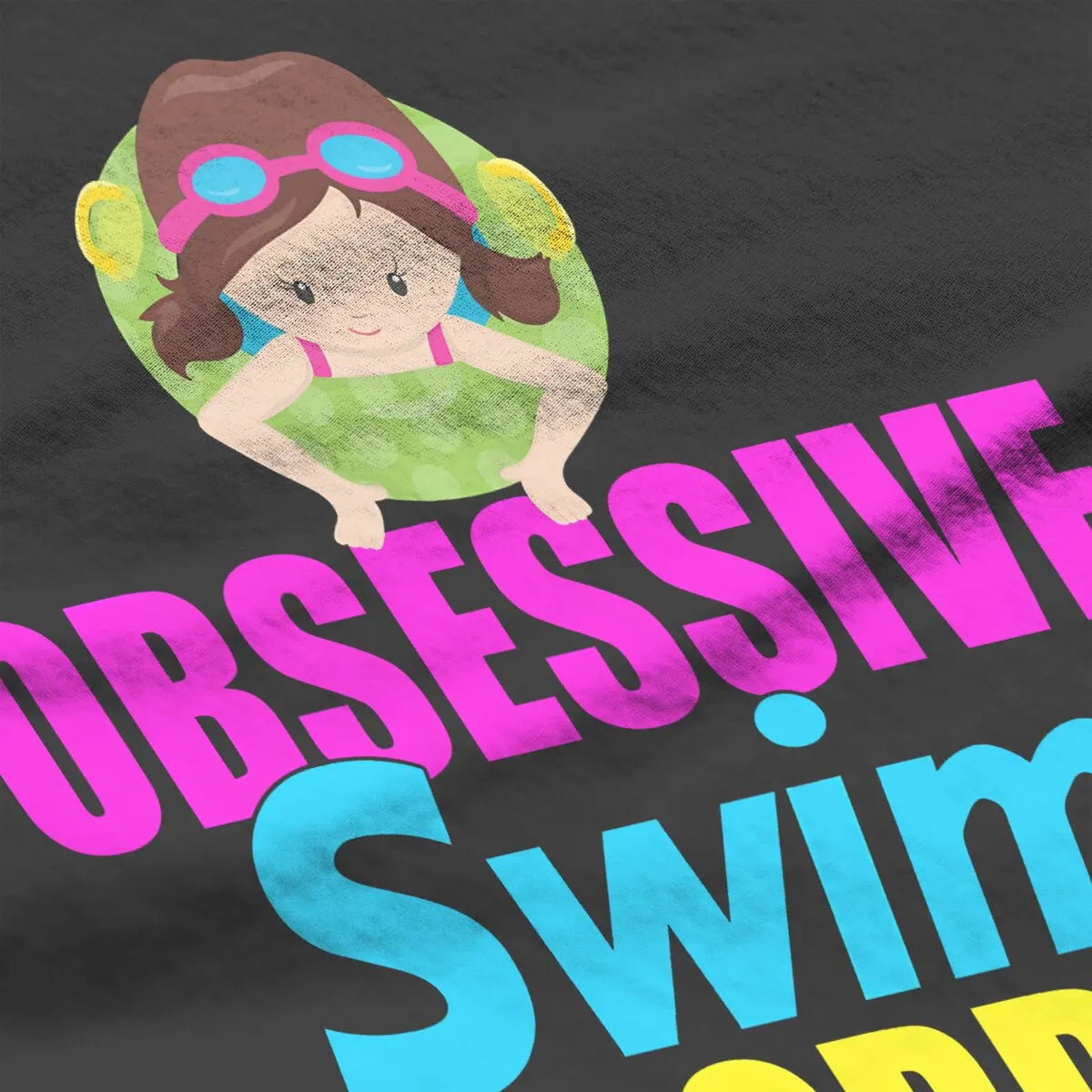 Obsessive Swim Disorder Special Polyester TShirt Swim Swimming Sports Comfortable Hip Hop Clothes T Shirt Stuff