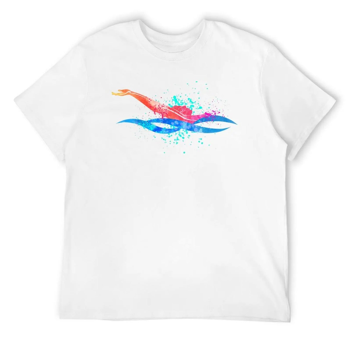 Backstroke Swimming, Watercolour Sports, Swimmer Gifts T-Shirt cheap stuff customs sweat sublime mens workout shirts