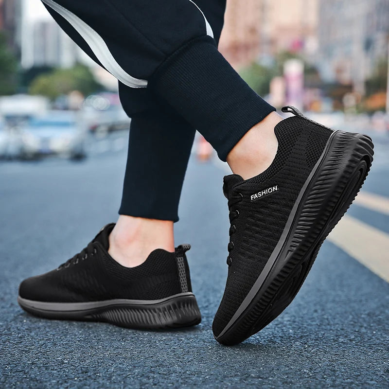 Mens Casual Sneakers Running Shoes Men Lace-up Lightweight Comfortable Breathable Big Size 46 Athletic Walking Shoes for Men