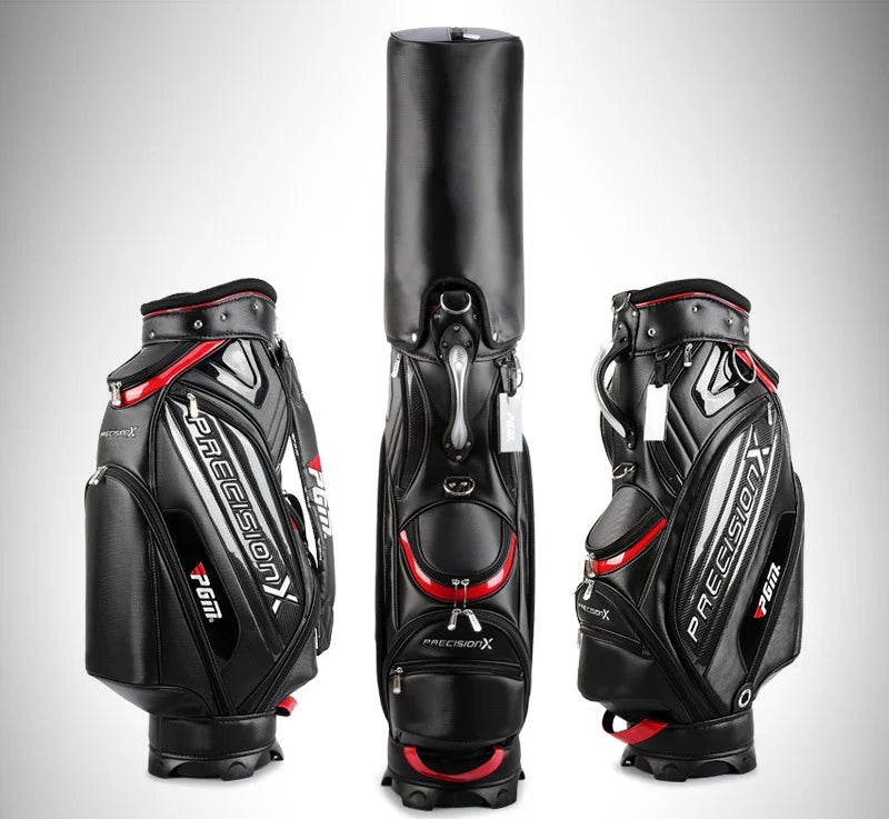 PGM Men's Golf Bags PU Waterproof Large Capacity Standard Bag Hold 14 Golf Clubs QB034