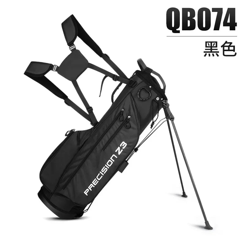 PGM Portable Golf Stand Bag with Braces Men Women Bracket Stand Support Lightweight Golf Bagpack Adult Golf Club Bag QB074