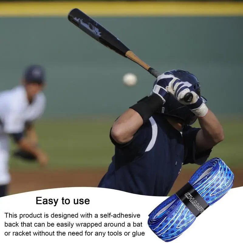 1M Bat Grip Tape For Baseball Absorbs Sweat Tennis Grip Racket Handle Grip PU Anti-Skid Overgrip Sweatband Tape For Pickleball