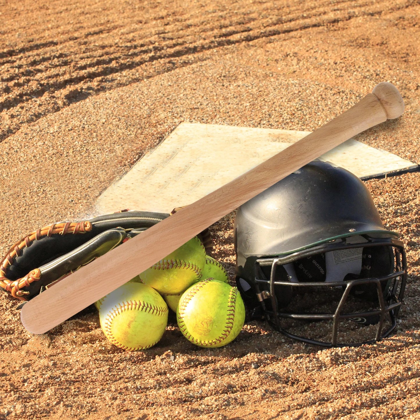 Solid Wood Baseball Bat Portable Training Stick Vintage Exercising Adult Lightweight for Playing Supply Bats Practical