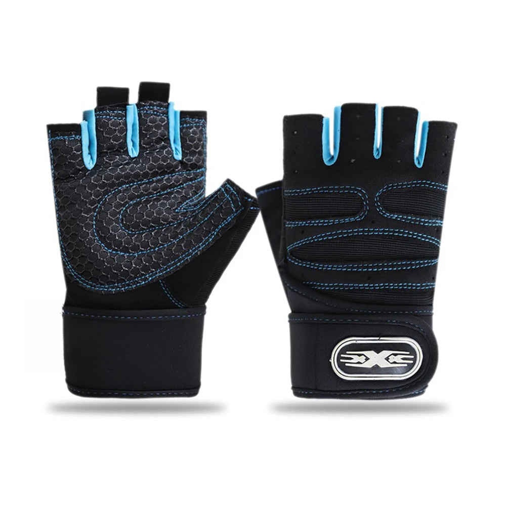 Cycling Half Finger Gloves MTB Road Bike Breathable Cycling Gloves Fitness Heavyweight Training gloves Sports Cycling Equipment