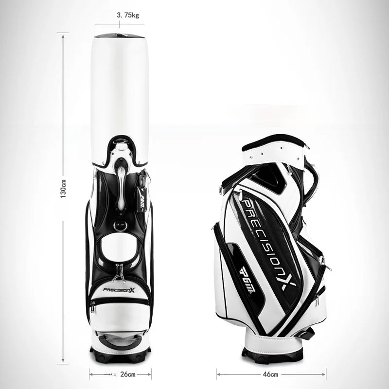 PGM Men's Golf Bags PU Waterproof Large Capacity Standard Bag Hold 14 Golf Clubs QB034