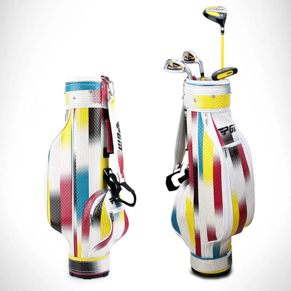 PGM 3-12 Age Boys Girls Kids Golf Club Sets Gift Children's Junior School Practice Learning Carbon Swing Putter Bag JRTG004