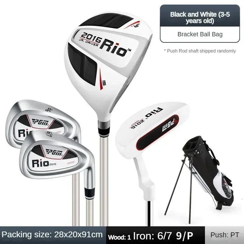 PGM Children's Golf Clubs, Complete Set of Golf Clubs, Beginner Practice Set for Boys and Girls JRTG004