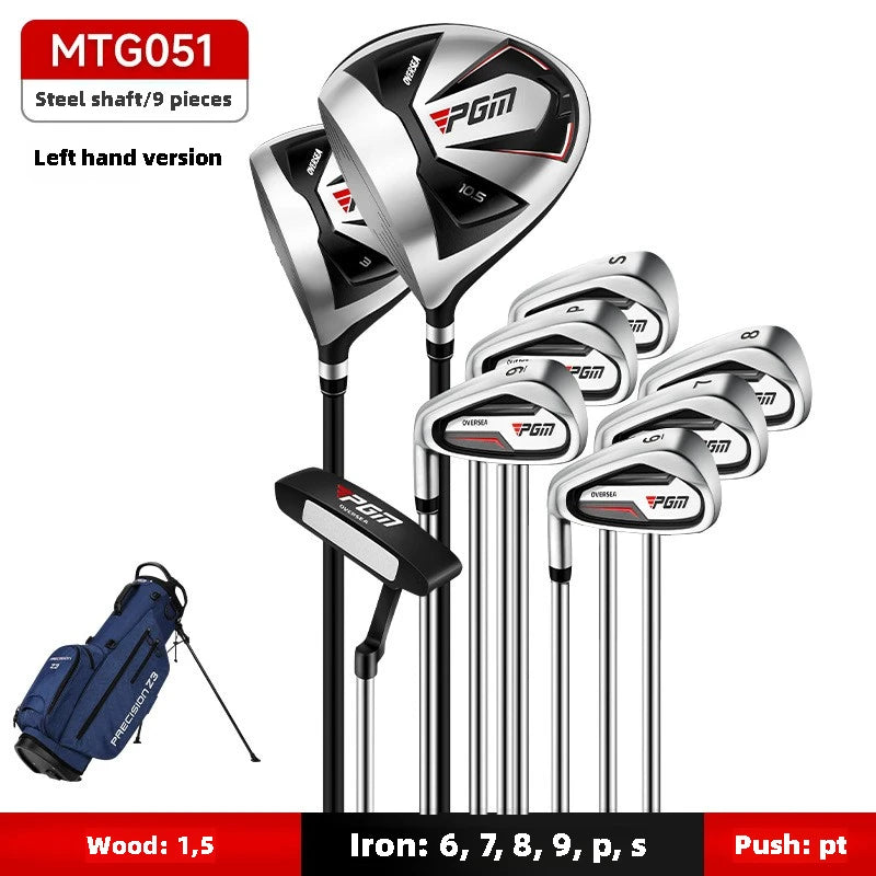 PGM Men's Golf Clubs Sets Right Handded Complete Beginner's Full Golf Set 9/12 Branch High Fault Tolerance Golf Supplies MTG051