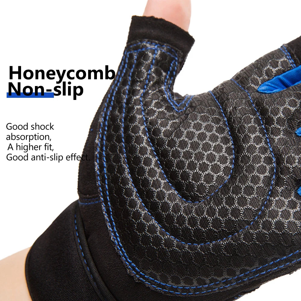 Cycling Half Finger Gloves MTB Road Bike Breathable Cycling Gloves Fitness Heavyweight Training gloves Sports Cycling Equipment