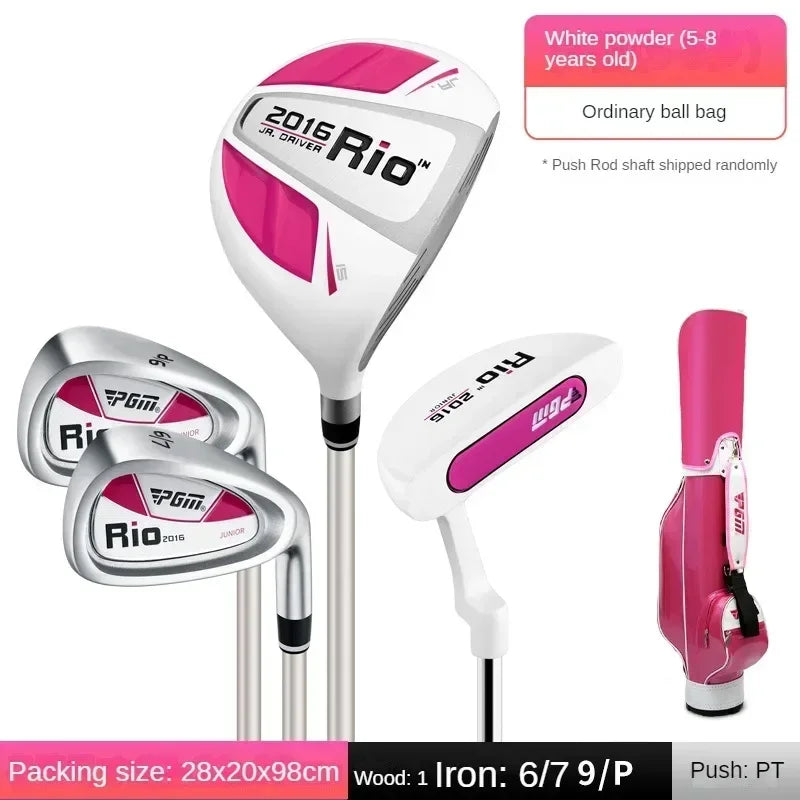 PGM Children's Golf Clubs, Complete Set of Golf Clubs, Beginner Practice Set for Boys and Girls JRTG004
