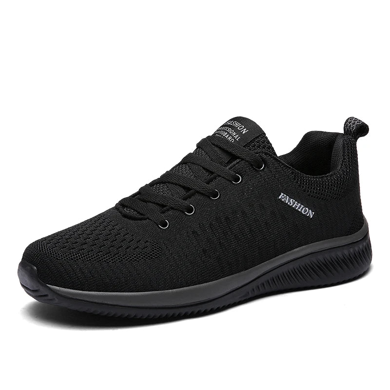 Men Running Sneakers Lightweight Athletic Shoes Classical Mesh Breathable Lace-up Outdoor Walking Shoes Male Tennis Shoes