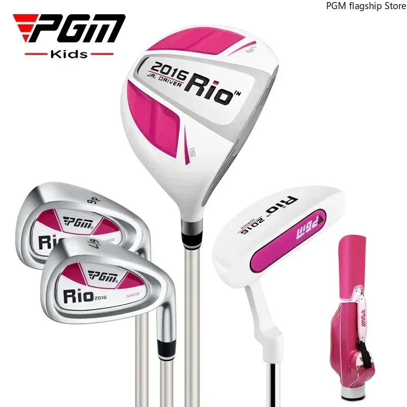PGM Children's Golf Clubs, Complete Set of Golf Clubs, Beginner Practice Set for Boys and Girls JRTG004
