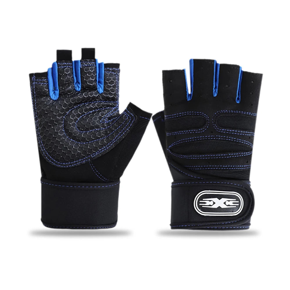 Cycling Half Finger Gloves MTB Road Bike Breathable Cycling Gloves Fitness Heavyweight Training gloves Sports Cycling Equipment