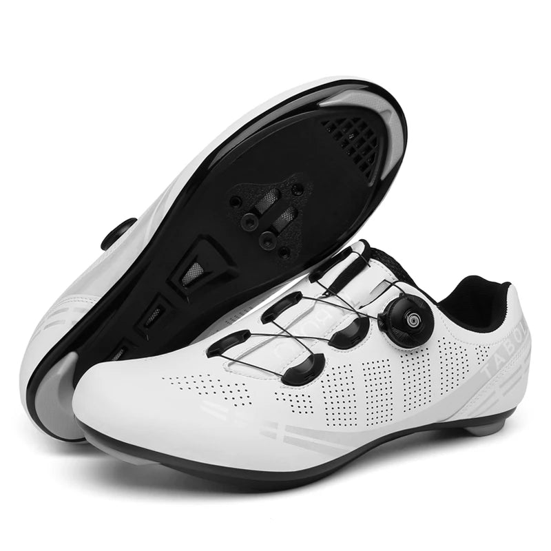 Men's Cycling Shoes Road Bike Shoes Self-locking Cleats Speed Cycling Sneakers Outdoor Racing Route Athletic Bicycle Footwear