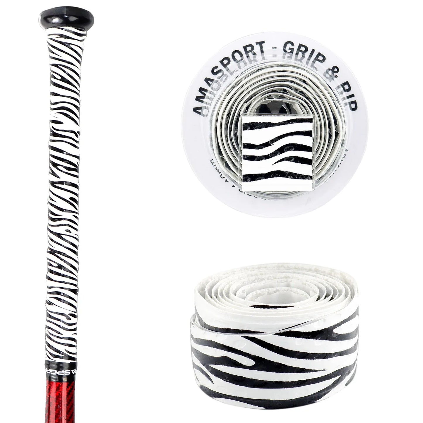 AMASPORT Anti-Slip Baseball Bat Grip Tapes Sweatband for Softball Bat Camouflage Stripes