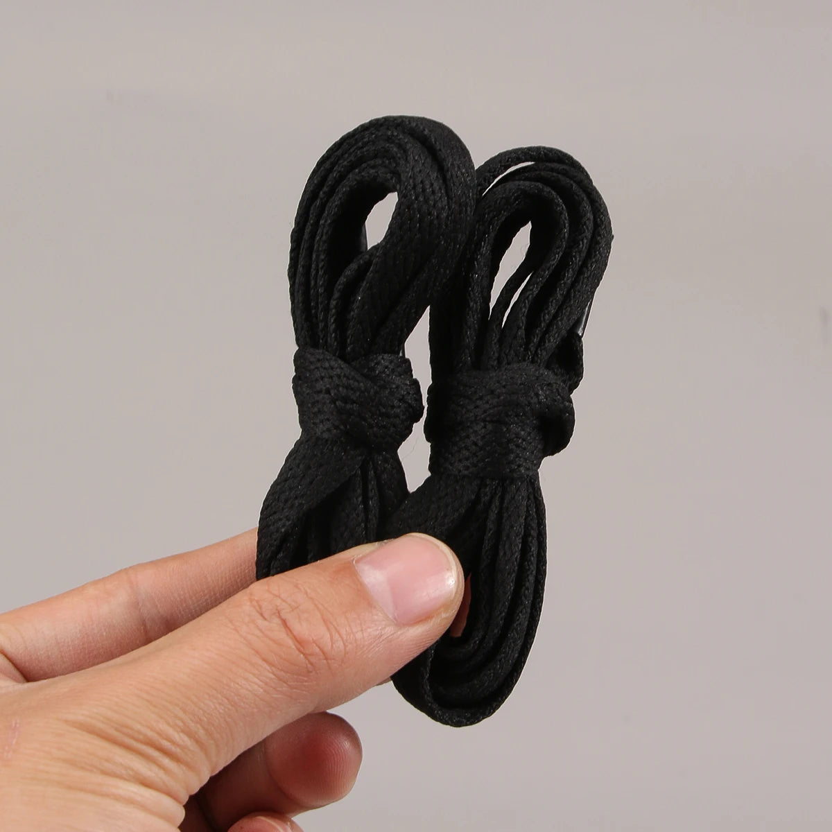 1 Pair Flat Cotton Shoe laces, 5/16" Wide Shoelaces for Athletic Running Sneakers Shoes Boot Strings,Polyester Flat Shoelaces