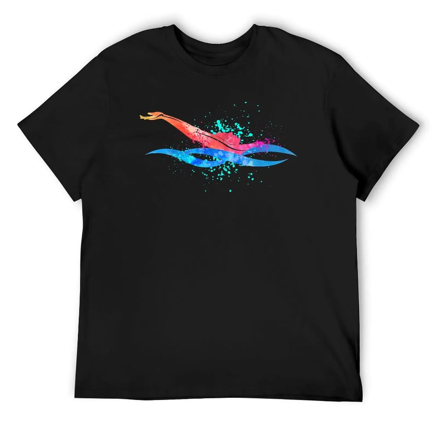 Backstroke Swimming, Watercolour Sports, Swimmer Gifts T-Shirt cheap stuff customs sweat sublime mens workout shirts