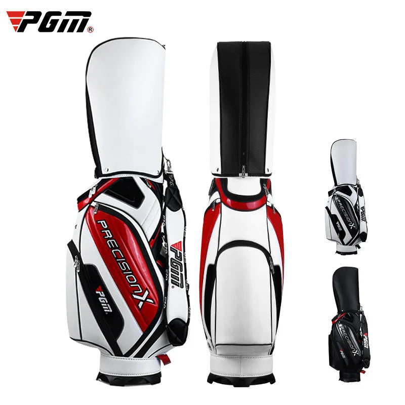 PGM Men's Golf Bags PU Waterproof Large Capacity Standard Bag Hold 14 Golf Clubs QB034