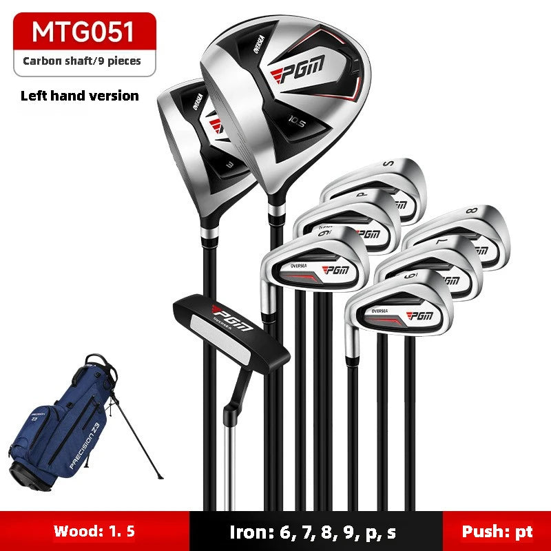 PGM Men's Golf Clubs Sets Right Handded Complete Beginner's Full Golf Set 9/12 Branch High Fault Tolerance Golf Supplies MTG051