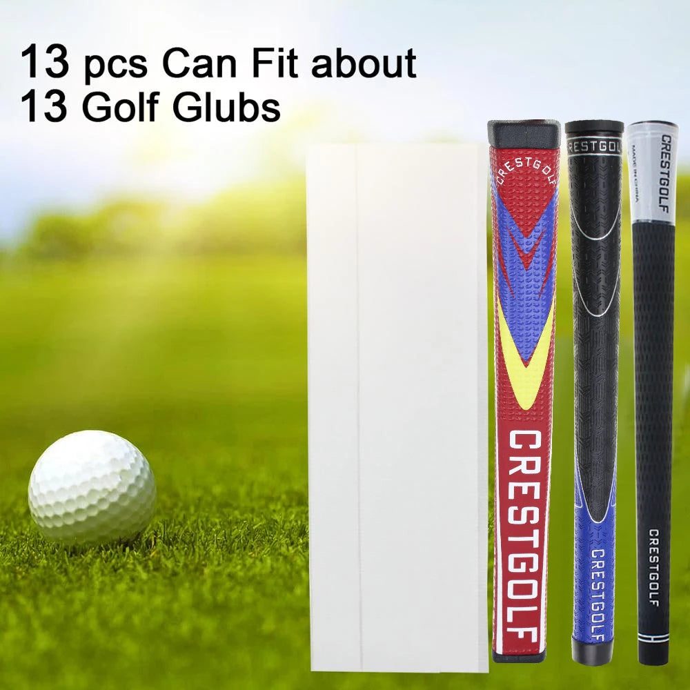 13pcs/Bag Golf Club Tape Double Sided Adhesive Strips Putter Grip 2”*8.3” Replacement Accessories Golf Grip Handle Tape Stickers